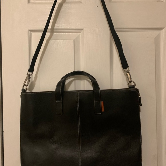 Frank Daniel Black Leather Men's Bag - Picture 12 of 16